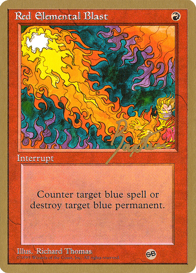 Red Elemental Blast - 1996 George Baxter (4ED) (SB)
