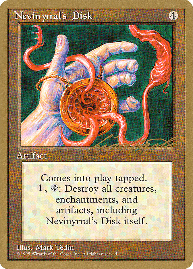 Nevinyrral's Disk - 1996 Leon Lindback (4ED)