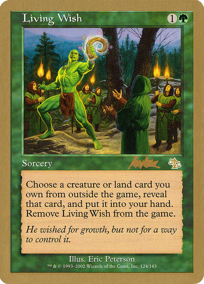 Living Wish - 2002 Brian Kibler (JUD)