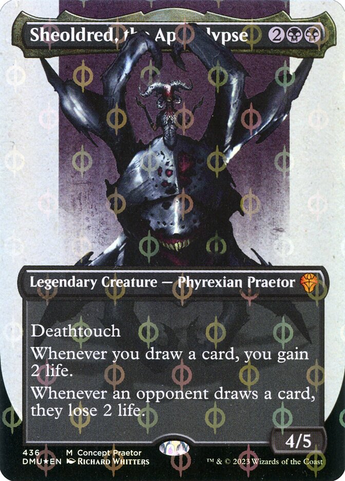 Sheoldred, the Apocalypse (Concept Praetor) (Step-And-Compleat Foil)