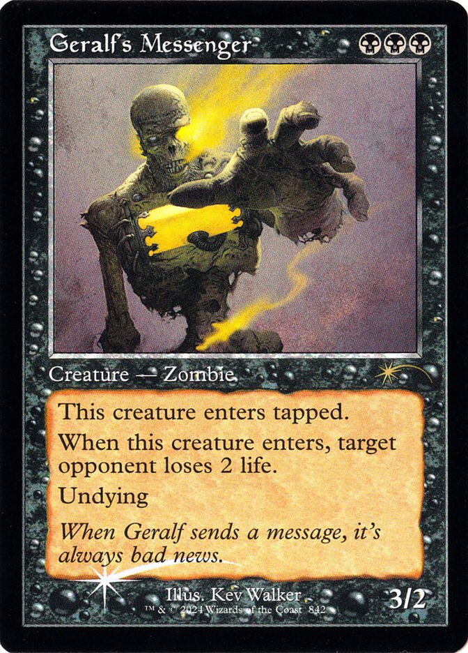 Geralf's Messenger (842) (Retro Frame)