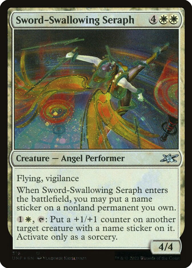 Sword-Swallowing Seraph (Galaxy Foil)