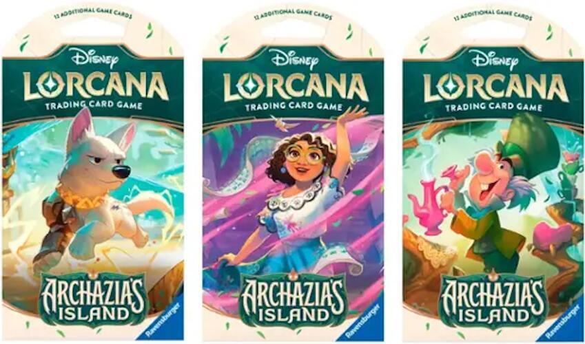 Disney Lorcana: Archazia's Island Sleeved Booster Pack Art Bundle