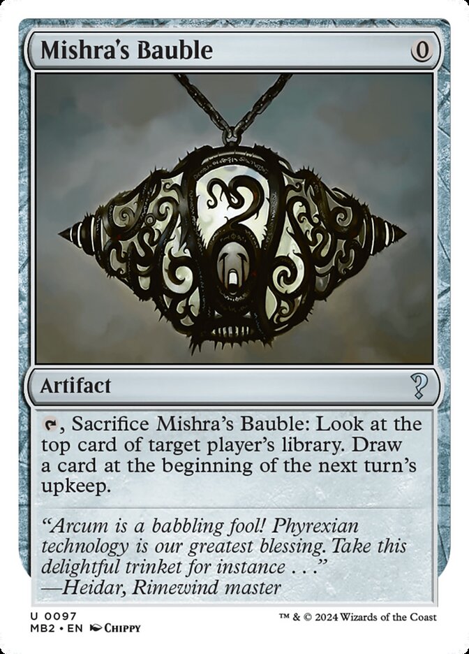 Mishra's Bauble (White Border)