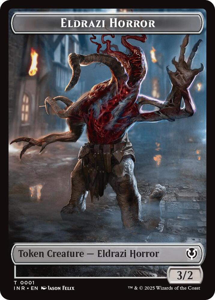 Eldrazi Horror // Human Soldier (0003) Double-Sided Token