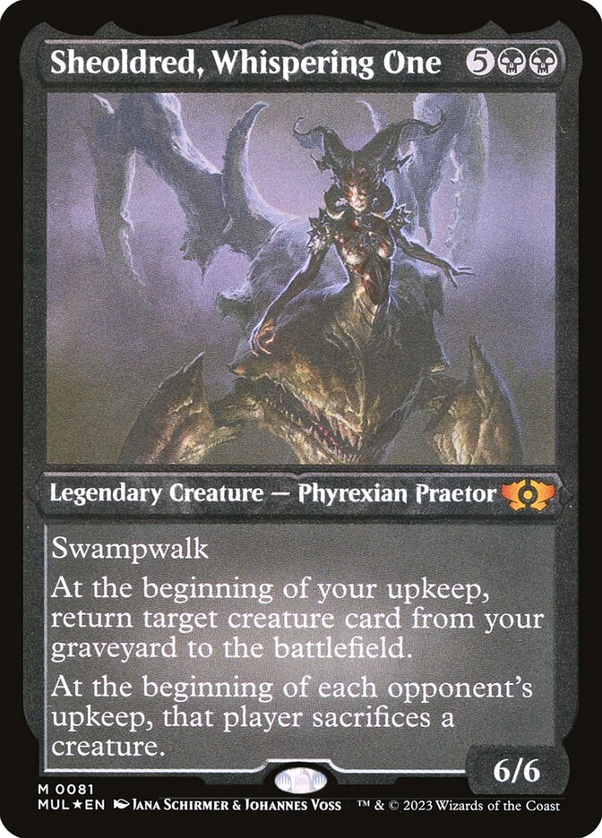 Sheoldred, Whispering One (Foil Etched)