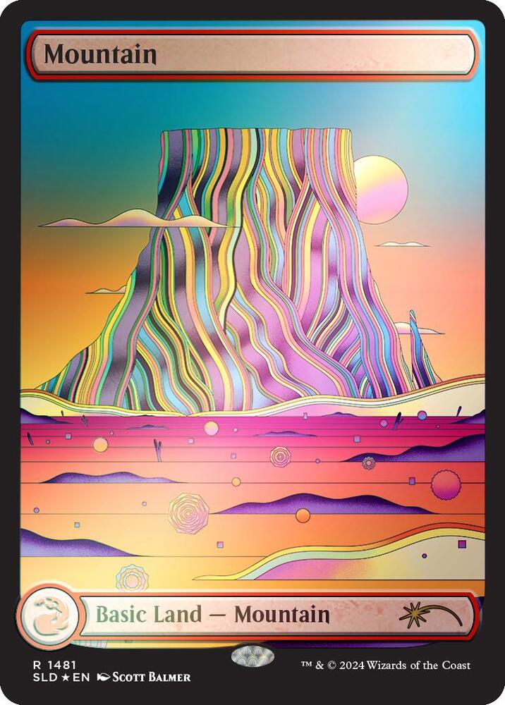 Mountain (1481) (Rainbow Foil)