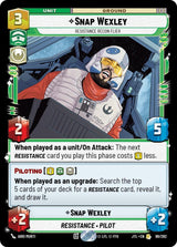 Snap Wexley - Resistance Recon Flier - Star Wars Unlimited