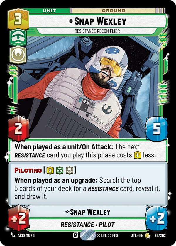 Snap Wexley - Resistance Recon Flier - Star Wars Unlimited