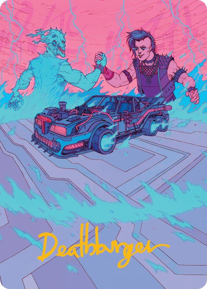 Demonic Junker Art Card (Gold-Stamped Signature)
