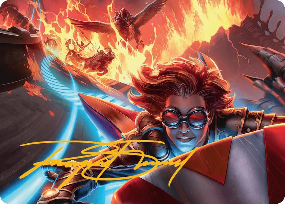 Outpace Oblivion Art Card (Gold-Stamped Signature)