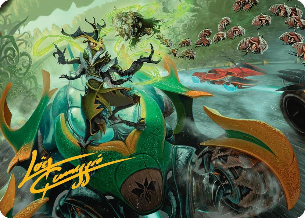 Aatchik, Emerald Radian Art Card (15/54) (Gold-Stamped Signature)