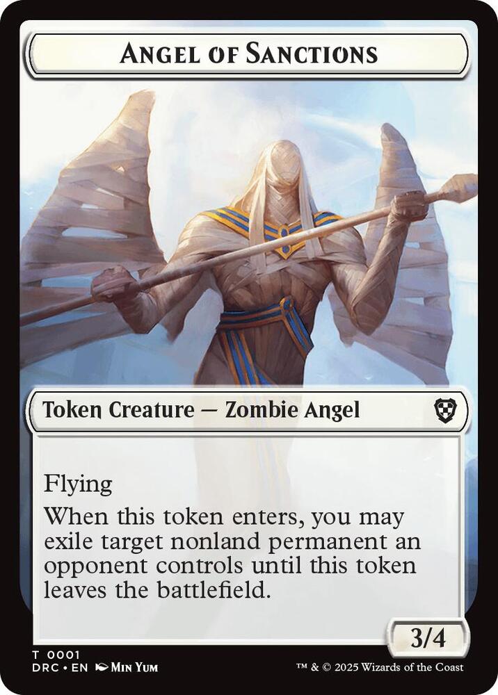 Angel of Sanctions // Vizier of Many Faces Double-Sided Token