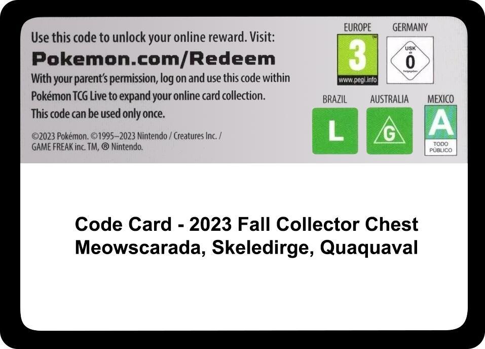 Code Card - Fall 2023 Collector Chest