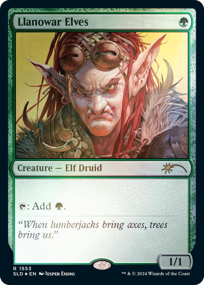Llanowar Elves (1553) (Rainbow Foil)