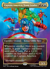 Captain America, Team Leader (Borderless) - Magic: The Gathering