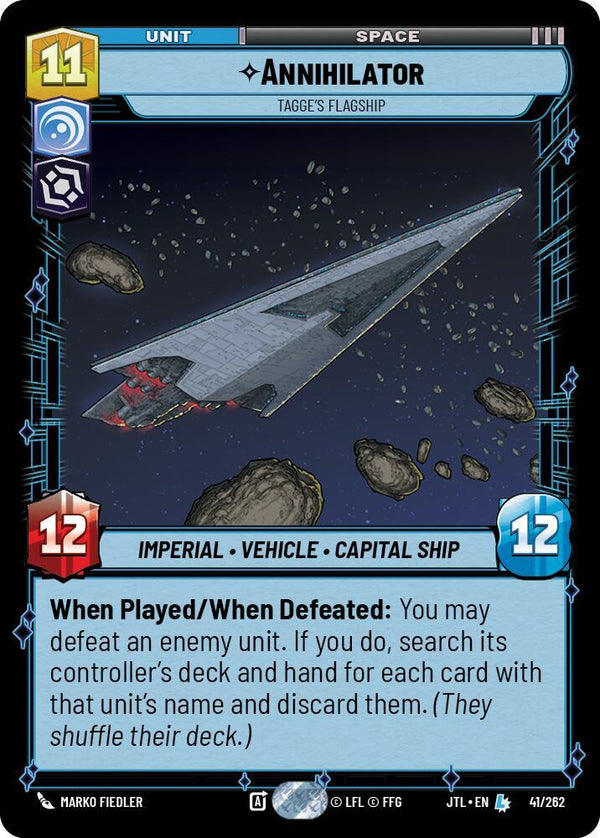 Annihilator - Tagge's Flagship - Star Wars Unlimited