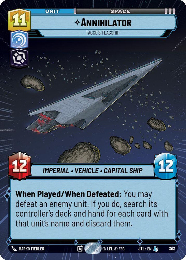 Annihilator - Tagge's Flagship (Hyperspace) - Star Wars Unlimited