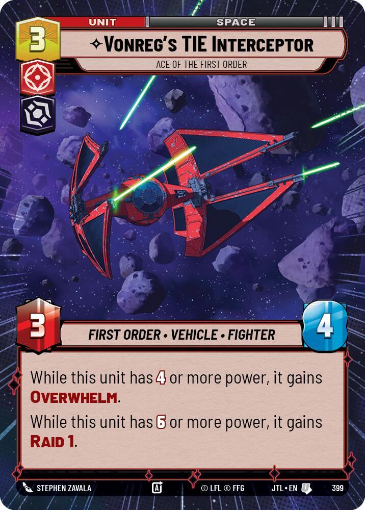 Vonreg's TIE Interceptor - Ace of the First Order (Hyperspace)