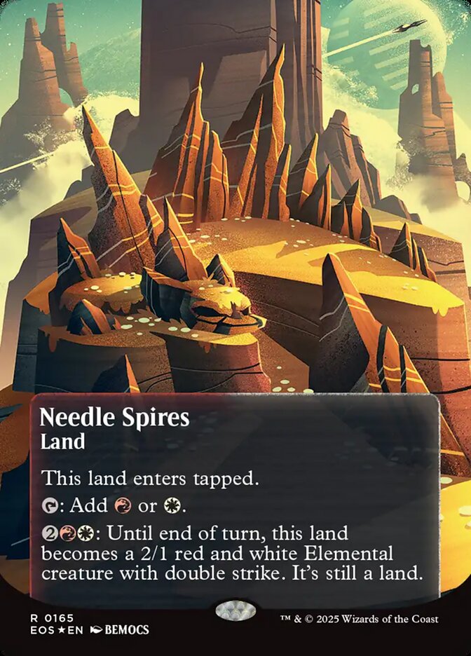 Needle Spires (0165) (Borderless) (Galaxy Foil)