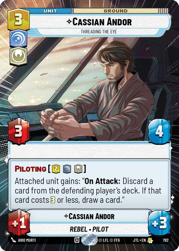 Cassian Andor - Threading the Eye (Hyperspace Foil) - Star Wars Unlimited