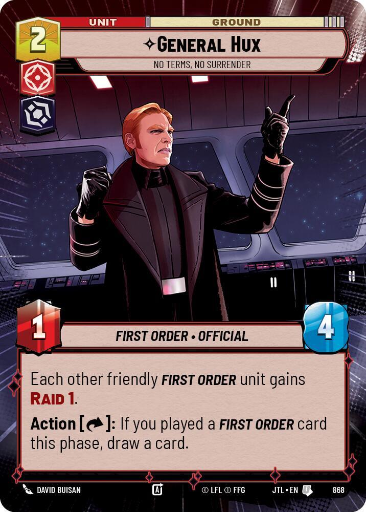 General Hux - No Terms, No Surrender (Hyperspace Foil)