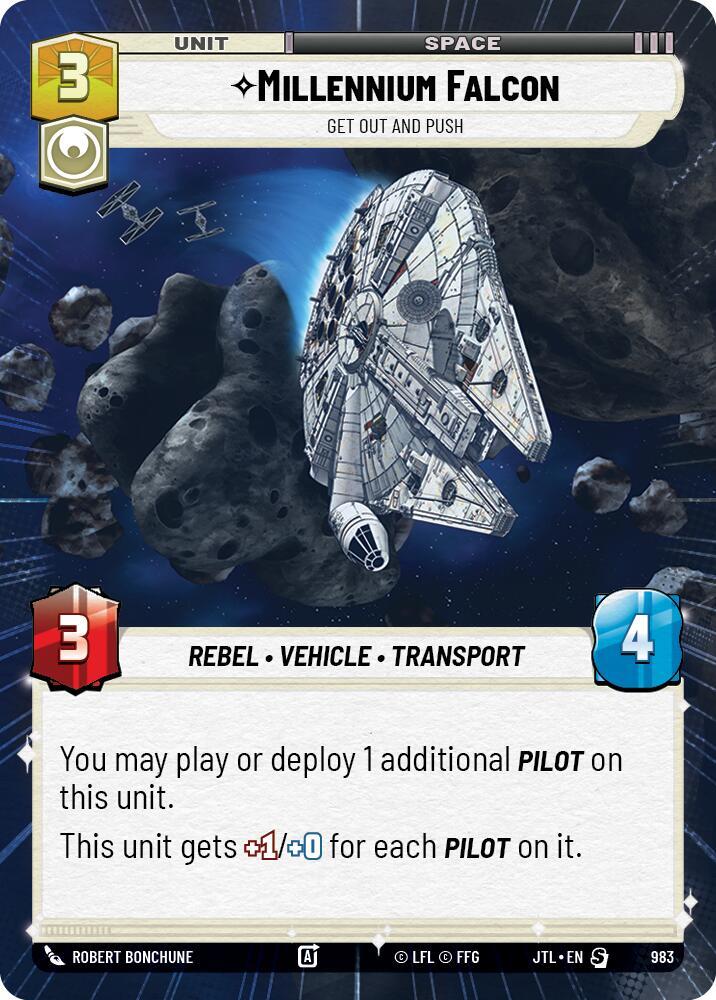 Millennium Falcon - Get Out And Push (Hyperspace Foil)