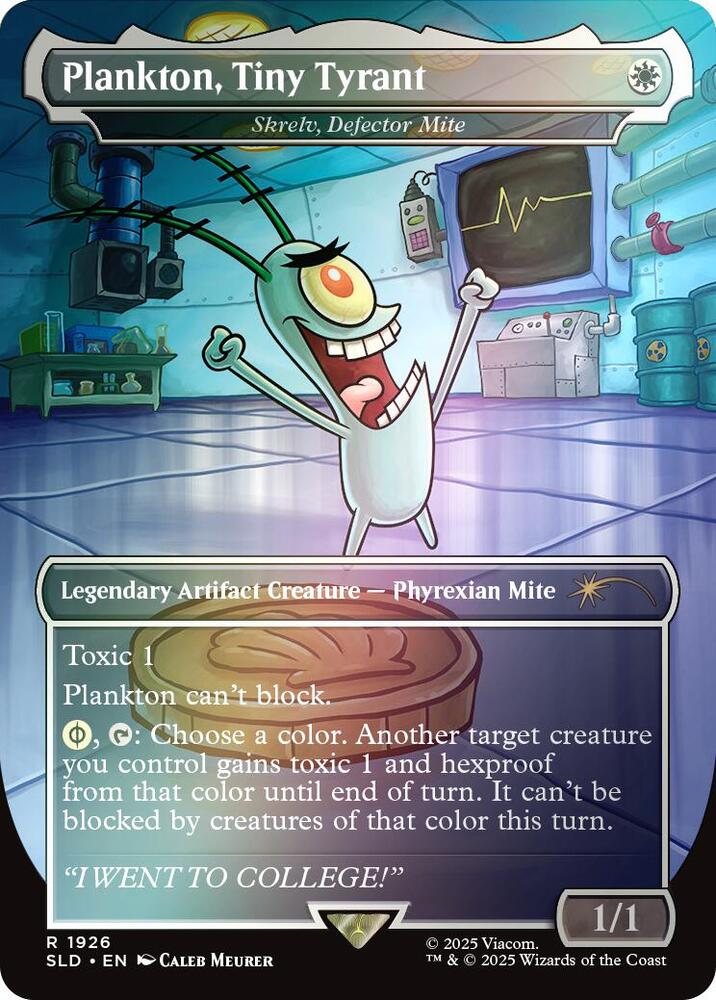 Plankton, Tiny Tyrant - Skrelv, Defector Mite (Rainbow Foil)