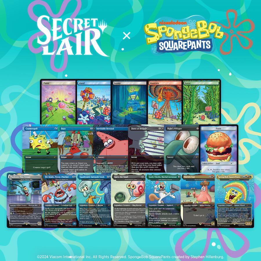 Secret Lair Drop: Our Boss is on Vacation Superdrop: Spongebob Squarepants Bundle - Non-Foil Edition