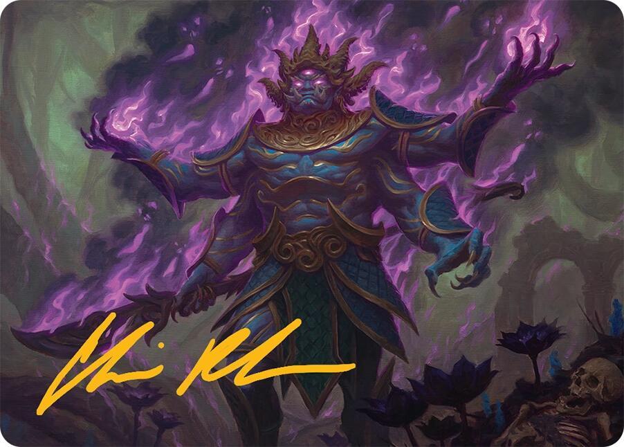 Rot-Curse Rakshasa Art Card (13/54) (Gold-Stamped Signature)
