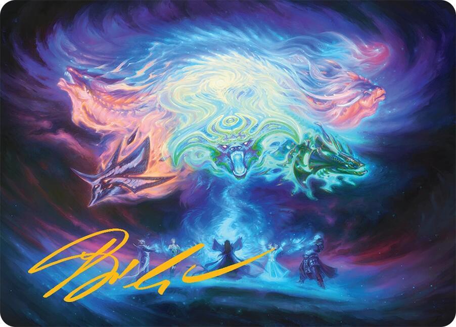 Call the Spirit Dragons Art Card (21/54) (Gold-Stamped Signature)