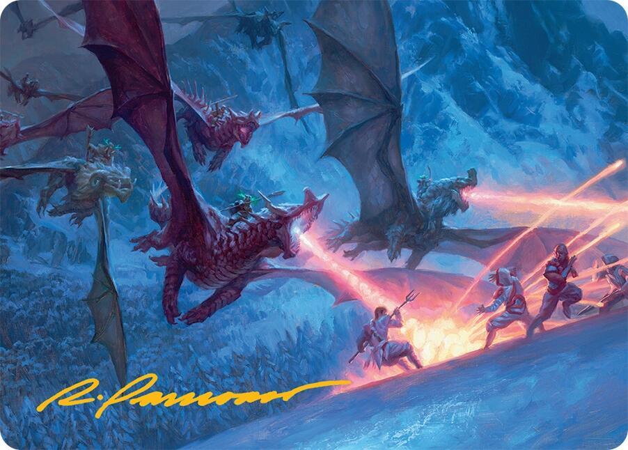 Dragonback Assault Art Card (22/54) (Gold-Stamped Signature)