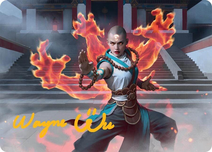 Flamehold Grappler Art Card (24/54) (Gold-Stamped Signature)