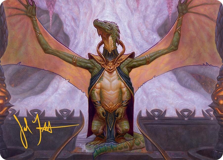 Kheru Goldkeeper Art Card (36/54) (Gold-Stamped Signature)