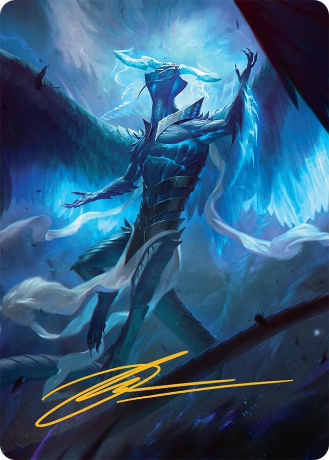 Ugin, Eye of the Storms Art Card (1/54) (Gold-Stamped Signature)