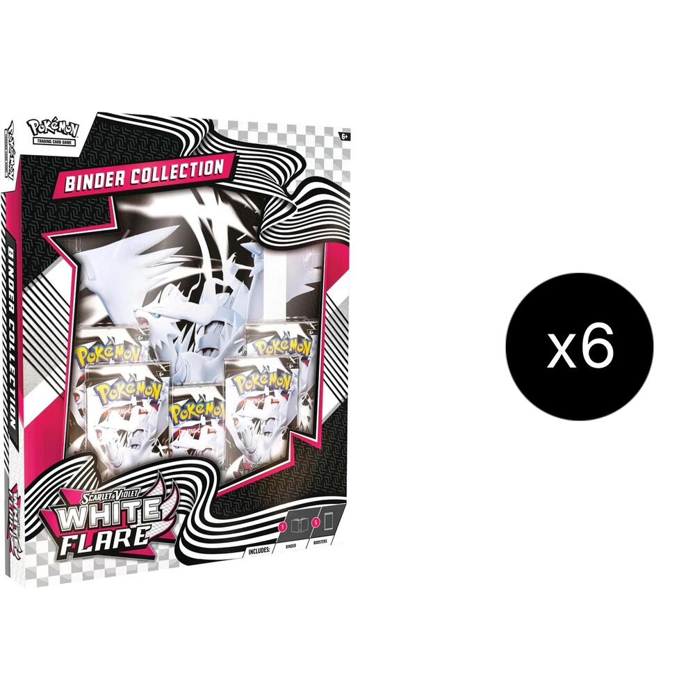 White Flare  Binder Collection Case