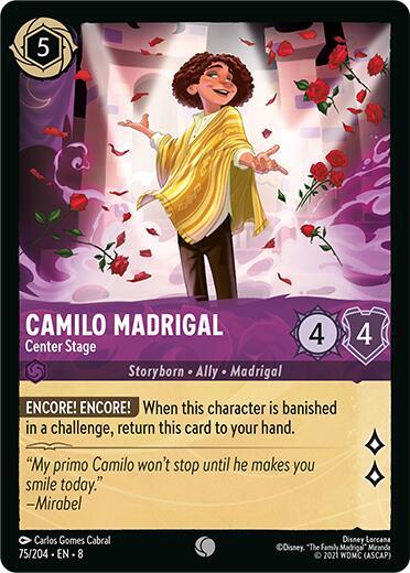 Camilo Madrigal - Center Stage - Disney Lorcana