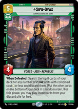 Sifo-Dyas - Commissioning An Army - Star Wars Unlimited