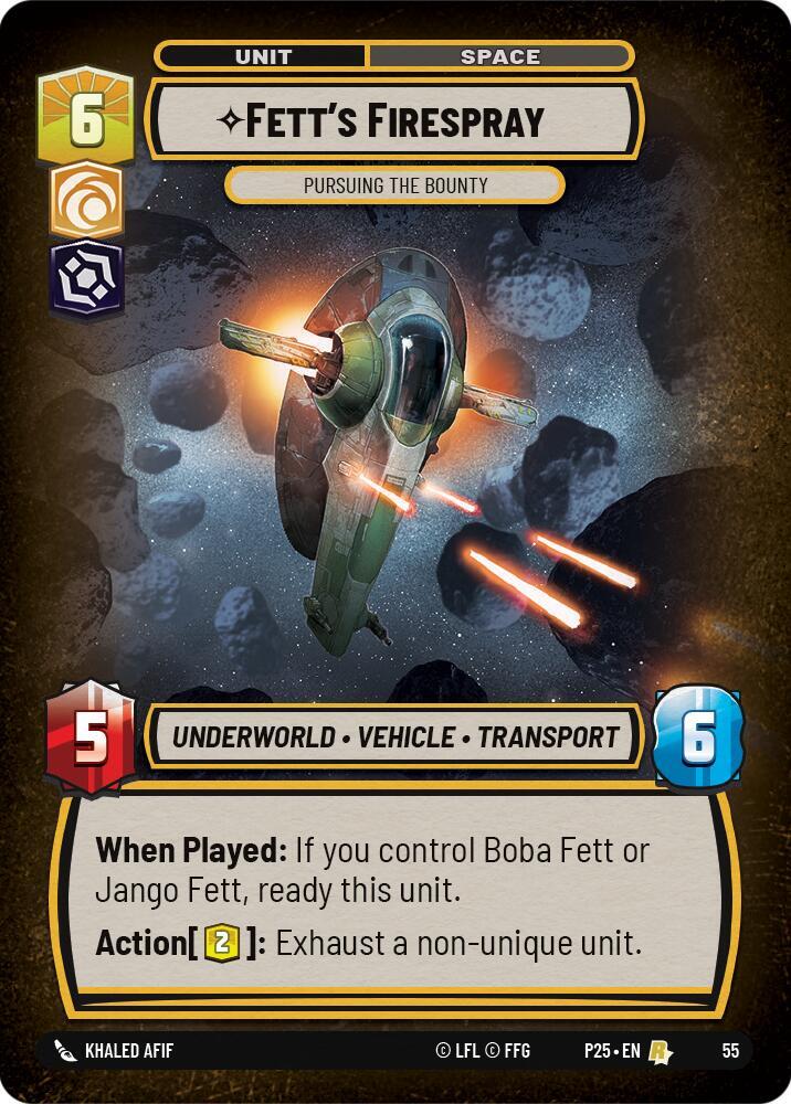Fett's Firespray - Pursuing the Bounty