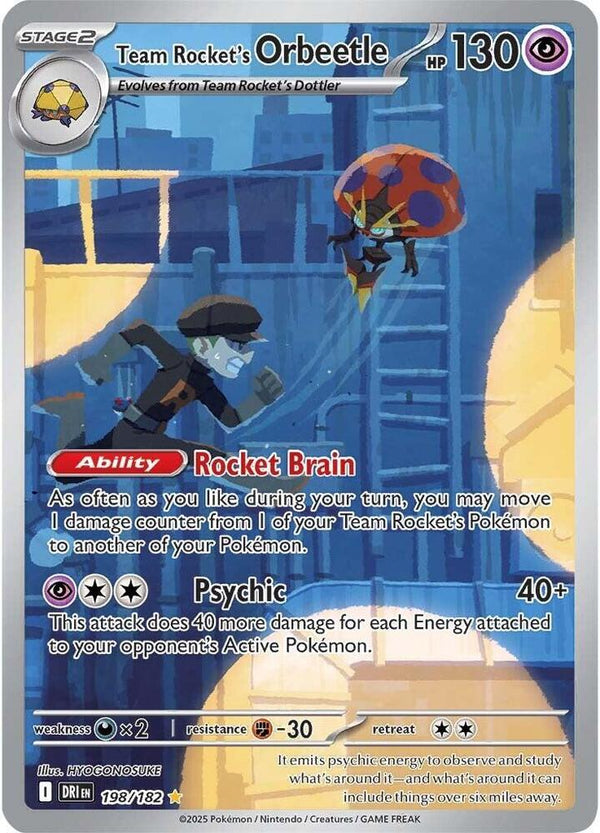 Team Rocket's Orbeetle - 198/182 (DRI 198/182) - Pokémon