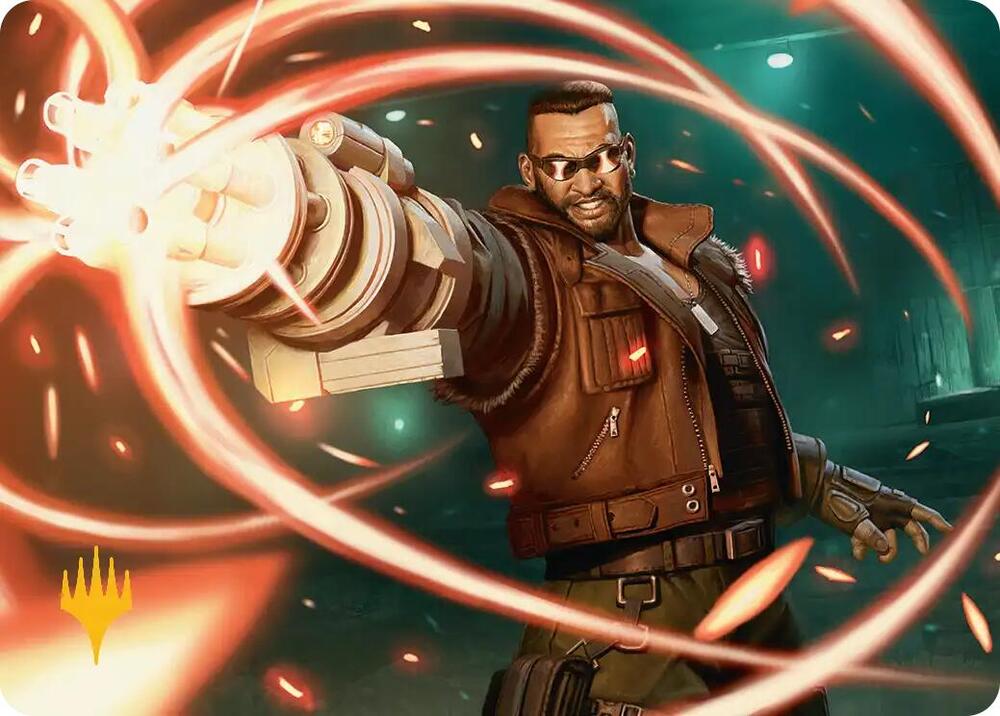Barret Wallace Art Card (Gold-Stamped Planeswalker Symbol)