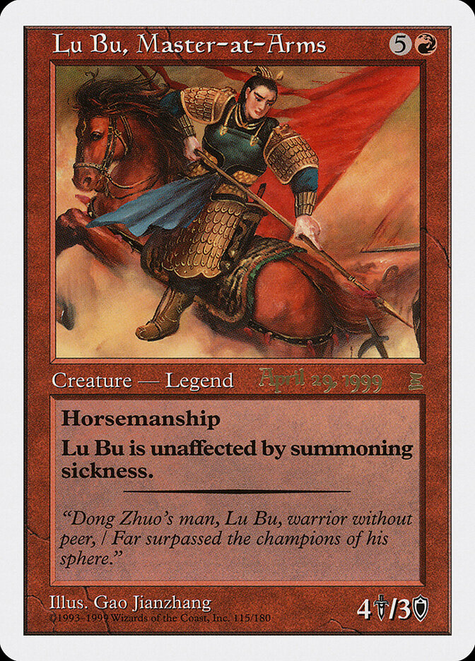 Lu Bu, Master-at-Arms (Japan 4/29/99)
