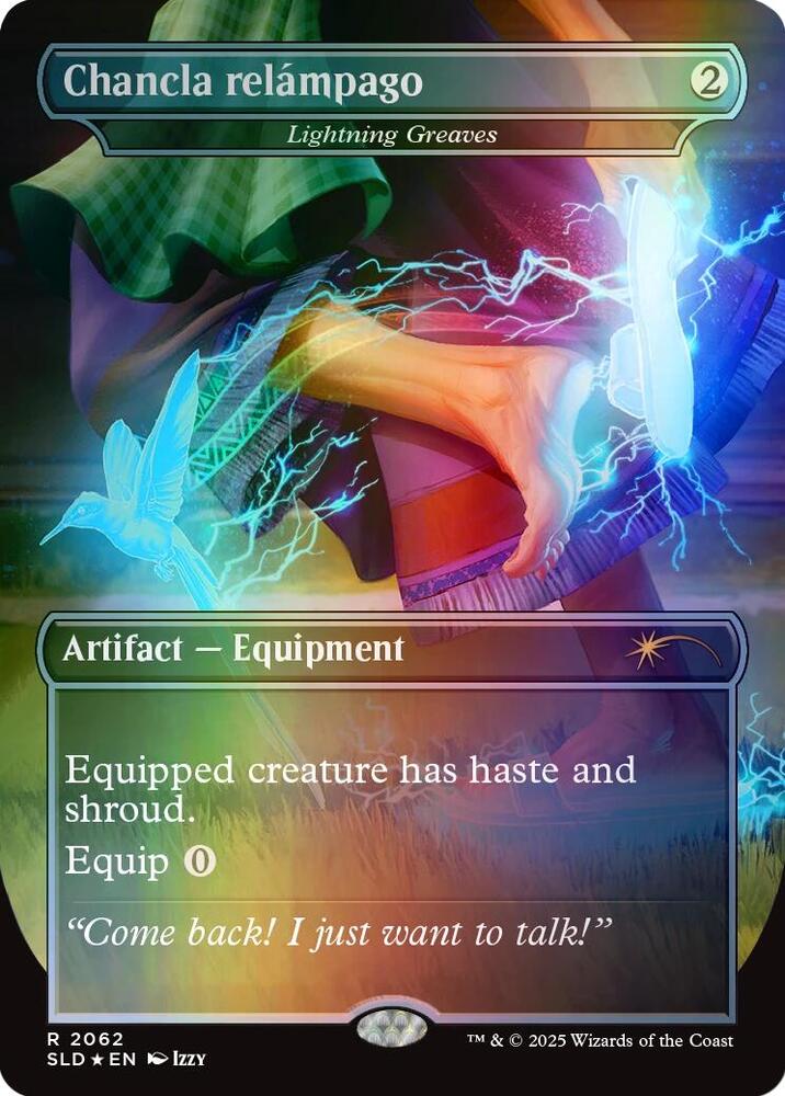 Chancla relámpago - Lightning Greaves (Rainbow Foil)