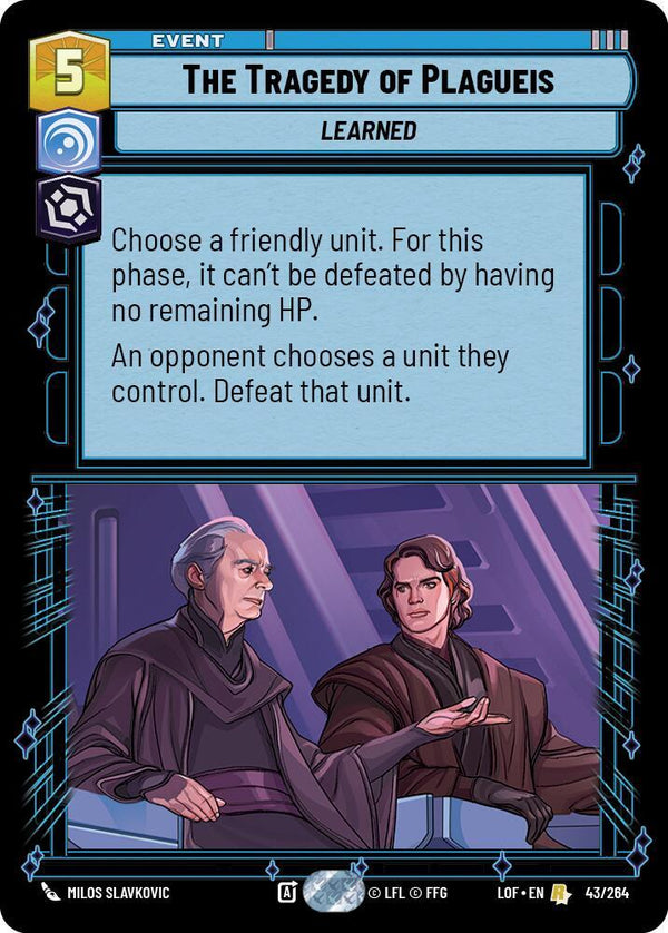 The Tragedy of Plagueis - Star Wars Unlimited