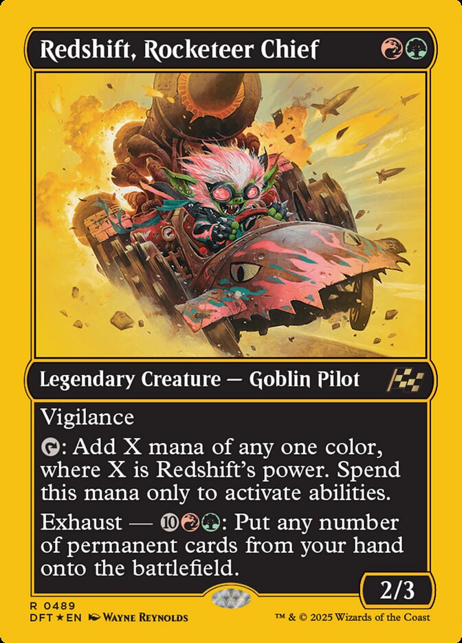 Redshift, Rocketeer Chief (First-Place Foil)
