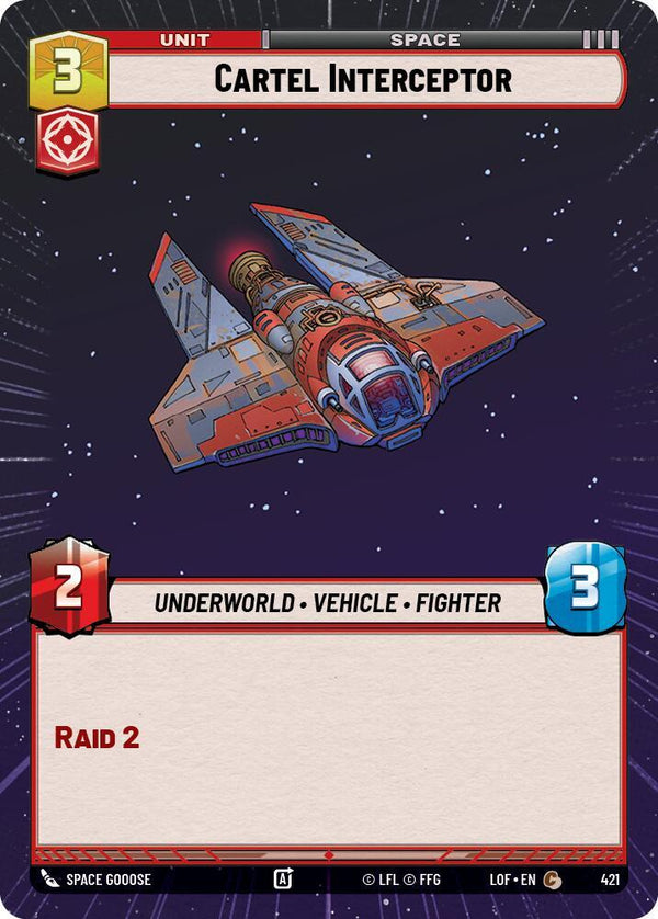 Cartel Interceptor (Hyperspace) - Star Wars Unlimited