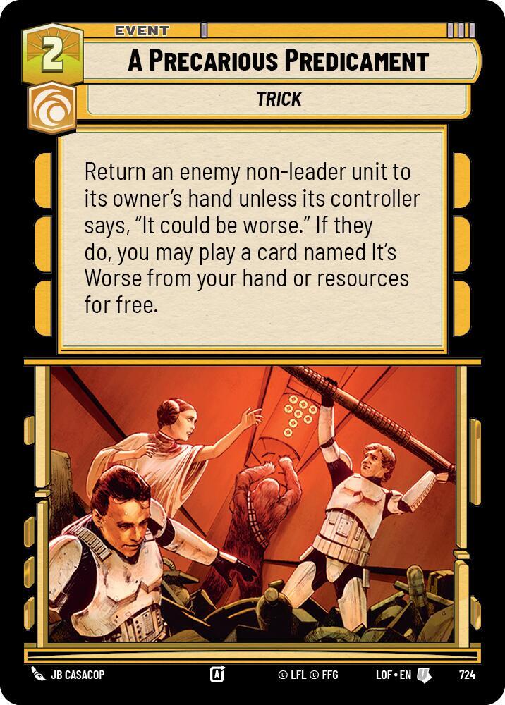 A Precarious Predicament (Foil)