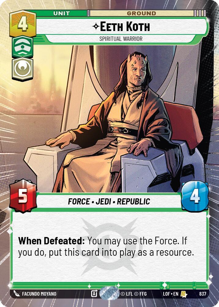 Eeth Koth - Spiritual Warrior (Hyperspace Foil)