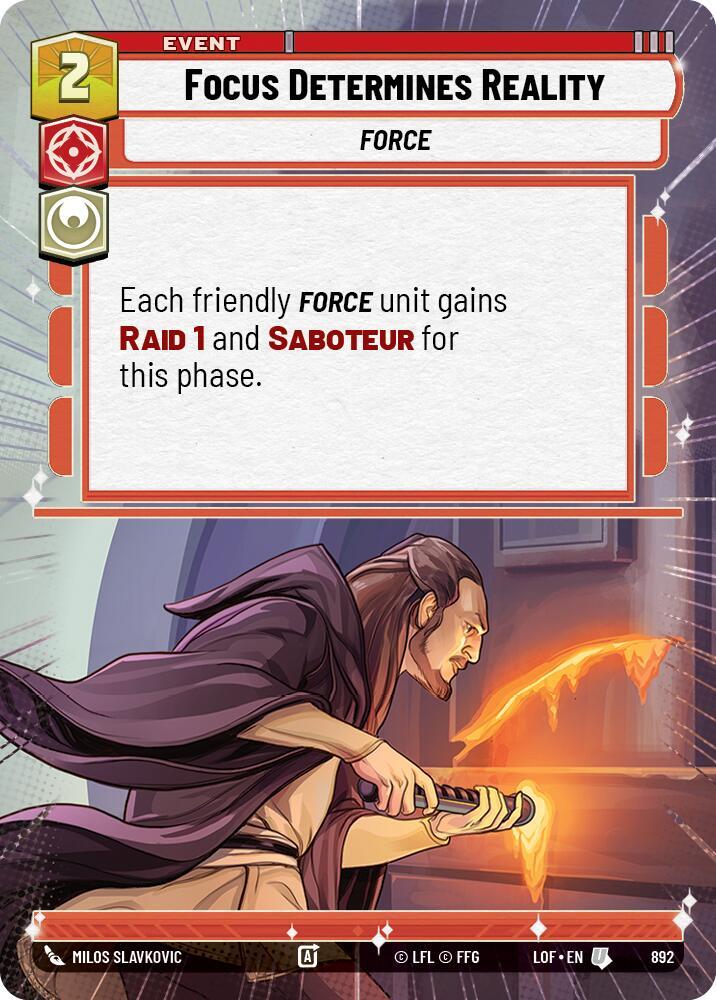 Focus Determines Reality (Hyperspace Foil)