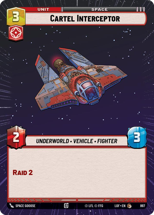 Cartel Interceptor (Hyperspace Foil) - Star Wars Unlimited